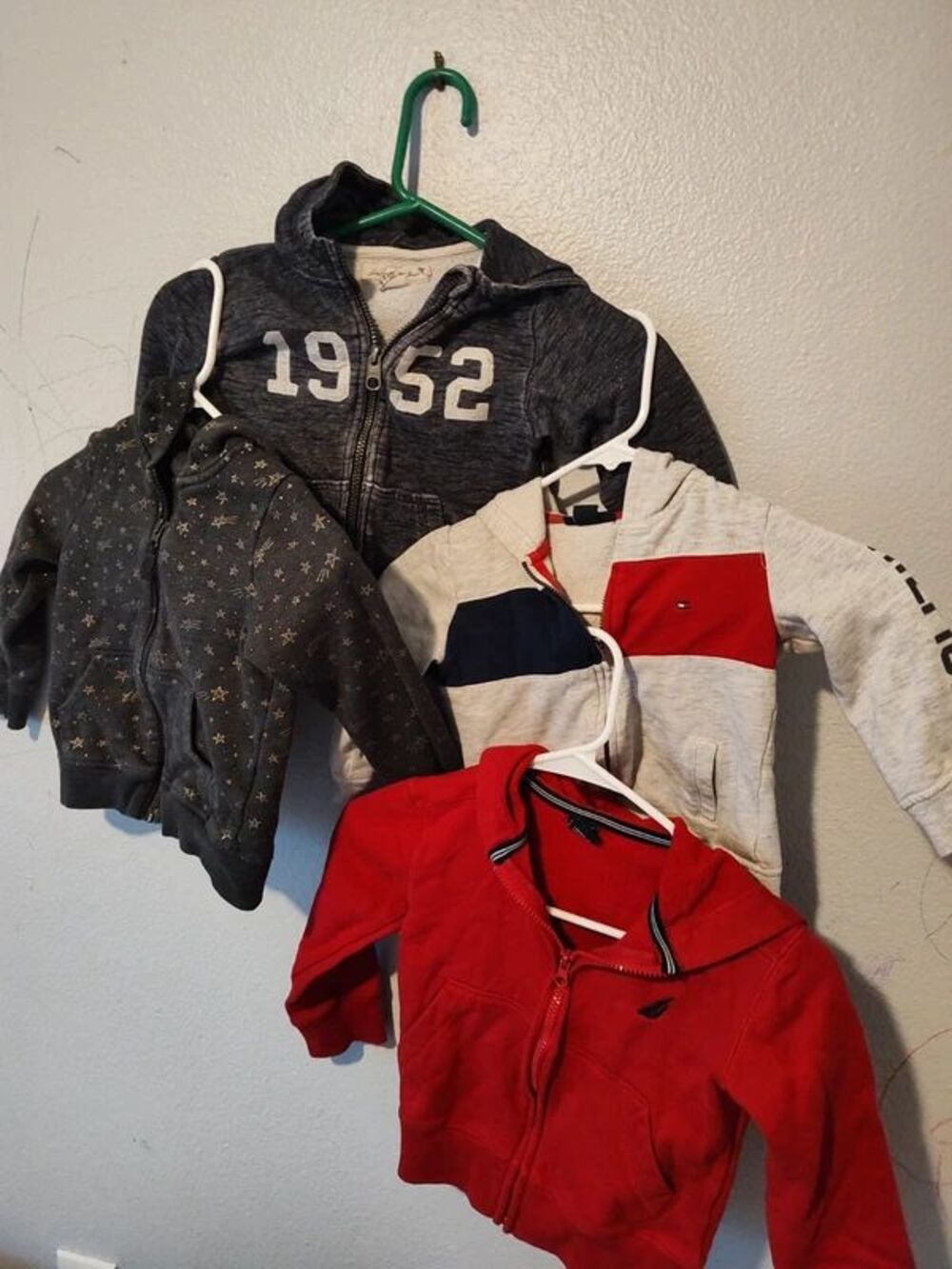 Set of four 4 bundle lot boys children's hoodies sweatshirts size 18m-2T